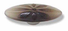 (12 Pack) 3-3/4″ Betsy Fields Flower Pull Smoke with Satin Nickel