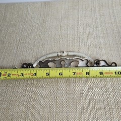 Vtg Distressed French Provincial Drawer Pulls White Shabby Chic 5 1/4″ C to C