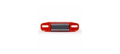 Universal Latch Magnet, 4-1/4 in L, 15/16 in W, 1-1/8 in H, Ceramic Red