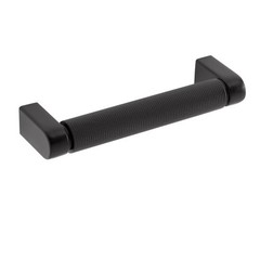 Sumner Street Home Hardware 10pk Kent Knurled 4″ Matte Black Pulls: Zinc