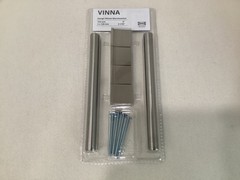 IKEA VINNA 6″ HANDLES 201.166.98 STAINLESS STEEL DRAWER PULLS (2PULLS PER ORDER)