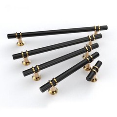 T Bar Pull Handle Alloy Kitchen Bathroom Cabinet Drawer Hardware Knob Black Gold