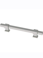 25pk Square Bar Adjusta-Pull Adjustable Modern Brushed Nickel Drawer Pulls