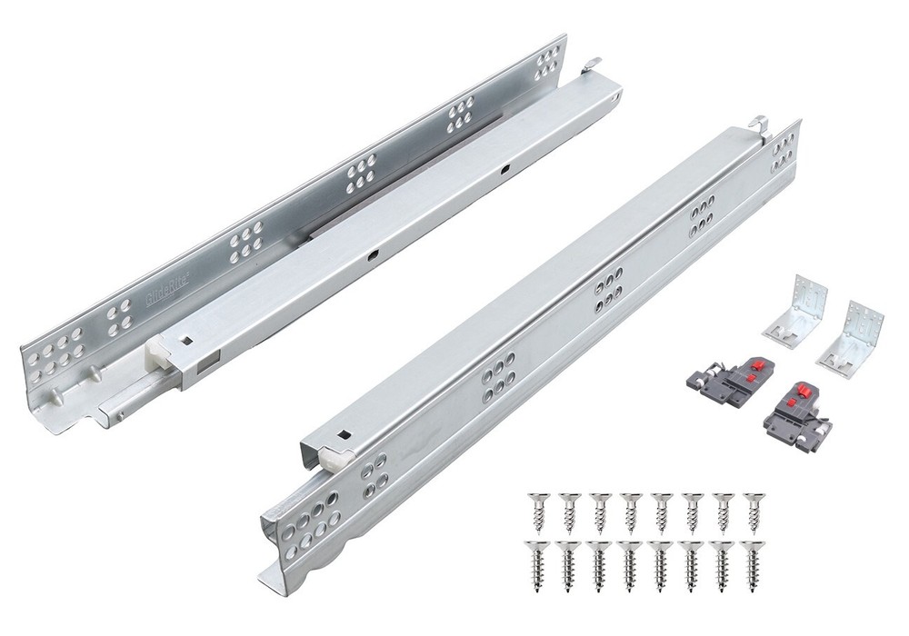 18 in. Full Extension Soft Close Undermount Drawer Slide Kit 1 Pair (2 Pieces)