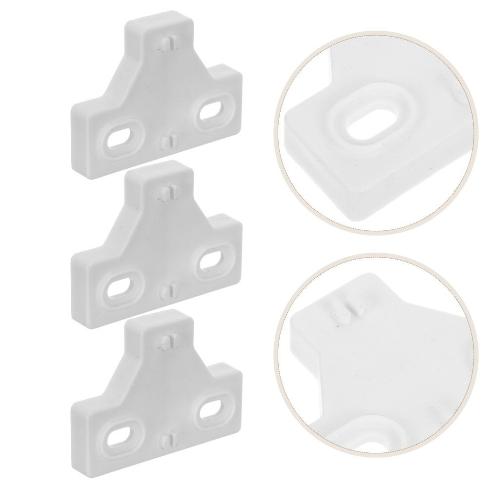50 Pcs Gate Hole Cover Hinge Repair Plate Cabinet Closing Buffer Door Spacer