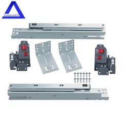 1 Pairs Undermount Drawer Slides 12 inch Undermount Soft Close Drawer Slides