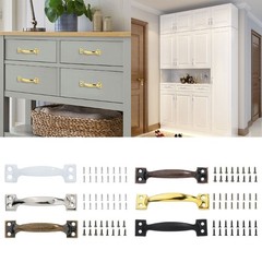 4pcs Arched Handles for Garage Door and Indoor Cabinets Metal Barn Door Pulls