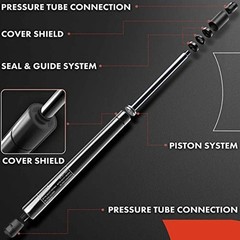 Front Hood Bonnet Lift Supports Shock Struts Compatible with Hood (2Pcs)