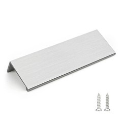 10 PCS 33/4 Inch 96mm Brushed Nickel Cabinet Finger Pull Edge Hardware