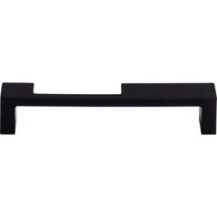 Top Knobs Modern Metro Notch Pull B 5″ Center to Center Bar Pull Flat Black
