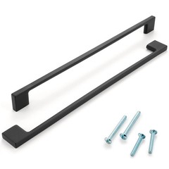 1 Pack 11-5/16 Inch Hole Centers, Matte Black Cabinet Pulls Black Cabinet Han…