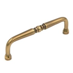 P9721-07 Sherwood Antique Brass Solid Brass 4″cc Handle Pull Keeler Power Beauty