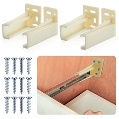 Chunful Drawer Track Socket Back Plates 4 Milky