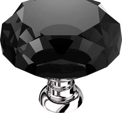 5-200PCS Diamond Shape Crystal Glass Cabinet Knobs Drawer Kitchen Dresser Pulls