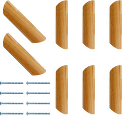 64Mm / 2.5 Inch Hole Centers Wooden Handles, Decorative Furniture Pulls, Painted
