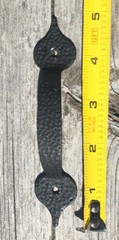 Lot 6 METAL DRAWER CABINET Hammered HARDWARE PULLS BARN #S161-82-DBK Black 3 1/4