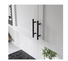 Style Selections Matte Black Cabinet Drawer Pulls 3-3/4″ CC 25-Pack