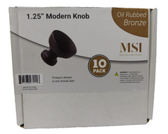 Cabinet Knobs (10 PACK) MSI Oil Rubbed Bronze 1.25″ Modern Knob Pull