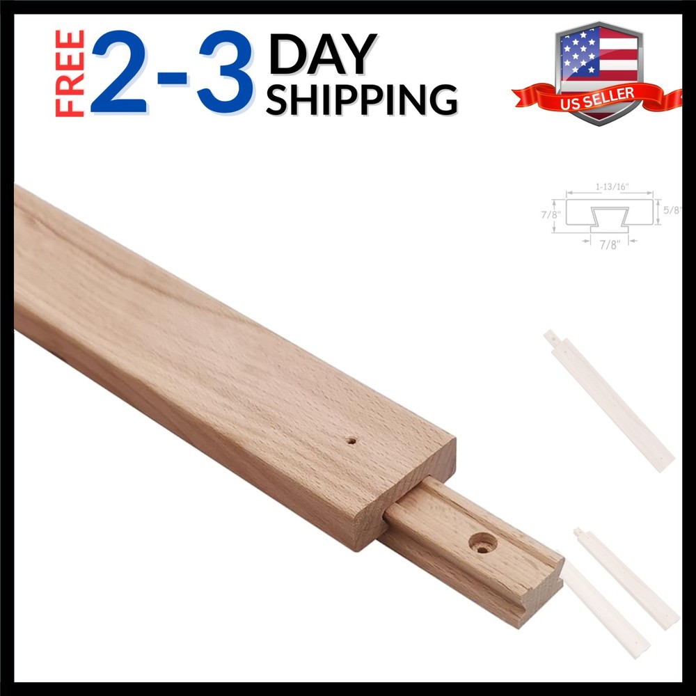 Wooden Drawer Slides 40cm Classic Wood Center Guide Track 15-3/4”