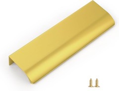 21 Pack Gold Cabinet Handles Finger Edge Pull Cabinet Handles 120mm/4.75 inch…