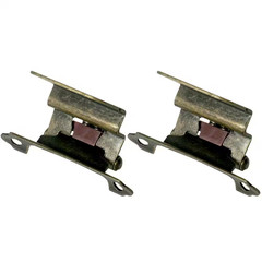 Face Frame Inset Antique Brass 3/8 Inch Inset Self-Closing Hinge (25 -Pack)
