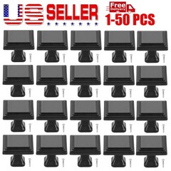10-50PCS Square Cabinet Pulls Handles Zinc Alloy Drawer Knobs Kitchen Furniture