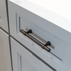 Black Modern Cabinet Handles T Bar Pulls Kitchen Drawer Hardware Stainless Steel