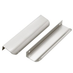 6 Pack 5.9 Inch Silver Cabinet Handles Drawer Finger Edge Pulls Brushed Nickel