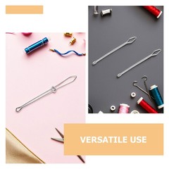 6Pcs Durable Drawing Clip and Cord Puller Tool Metal Sewing Accessories Silver