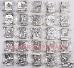 25 Pairs /50pcs Self Closing 3/8″ INSET (NOT OVERLAY) Cabinet Hinge Satin Nickel