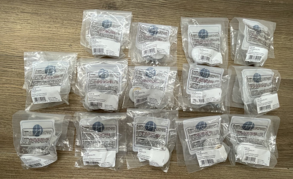 (LOT x14) Hickory Hardware P29-W Porcelain Knob 1-1/2″ Diameter – White