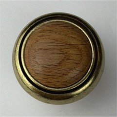 Laurey 15436 First Family 1-1/4-Inch Diameter Knob-Oak-Light Brass Lot of 10