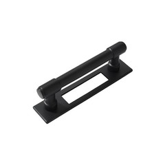 5 PCS 3 Inch 76mm Center Black Cabinet Pull Backplate Base Plate Zinc Matte