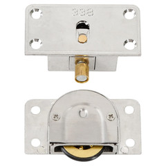 338 Sliding Cabinet Door Hardware Silver – Stainless Steel Cabinet Hanging Singl
