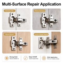 6×14mm Short Expansion Screw Set for Cabinet Hinge & Stripped Restoration-30/60X