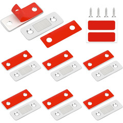 Stainless Steel Cabinet Magnetic Door Catch No Drill Ultra Thin Latch Set locks