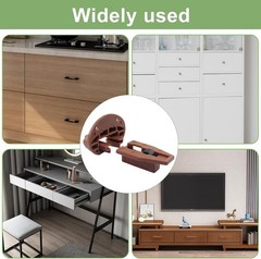 10 Sets Round Drawer Track Guide and Glides – Universal Replacement Parts – H…