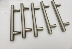 13 Steel Bar Cabinet Pull Handle, 3 3/4″ 3.75″ Centers, 6″ Long, Satin Nickel