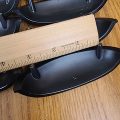 Lot 10 Matte Black Cabinet Hardware Cup Drawer Pulls Handles 3 inch hole spacing