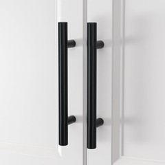 Black Cabinet Handles 30Pack 3inch Hole Center Kitchen Drawer Pulls and Knobs…