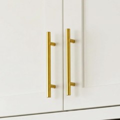 25 Pack 6-1/4 Inch Brushed Gold Cabinet Handles Gold Drawer Pulls Kitchen Cab…