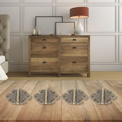 4 Pieces of Decorative Iron Hinges for Enhancing For Wooden Doors and Cabinets