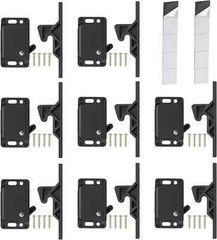 8 Pack Cabinet Door Latch/RV Drawer Latches 8 Pull Force Latch Holder for Home