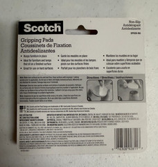 Scotch Anti-Slip Gripping Pads: 1-inch diameter / 24-pack (Brown) SP939-NA-1