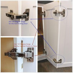 135° Heavy Duty Lazy Susan Hinge for Corner Cabinets – Stainless Steel & Durable