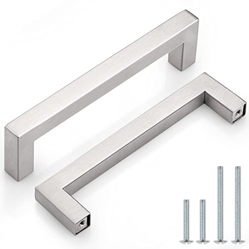 (Pack) 5 inch Holes Centers Square Kitchen hole center 5″ 10 Brushed Nickel