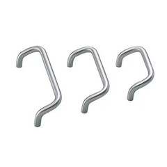 Sugatsune Lf-12-128 Offset Pull Handle, 304 Stainless Steel, Satin, Threaded