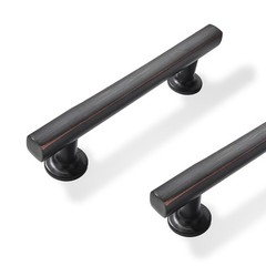 2 Pack 3 inch(76mm) Hole Center Oil Rubbed Bronze Cabinet Pulls Square Cabine…