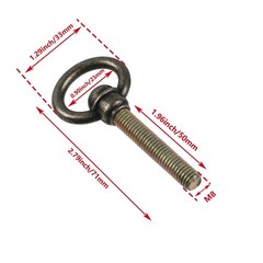 Nicerity 4Pcs Antique Brass Swivel Mirror Screws 2.79 Inch Inch,
