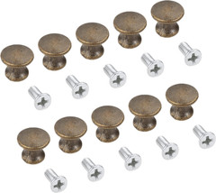 10-Pack Mini Drawer Knobs, Antique Jewelry Box Pulls Wooden Cases Cabinet Cupboa